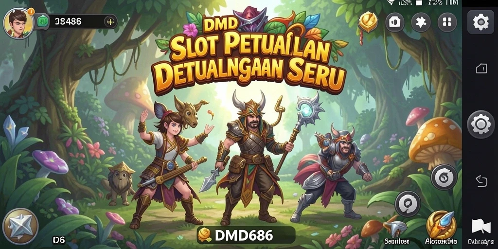 Tampilan seru dari gameplay DMD686 yang memikat di layar.