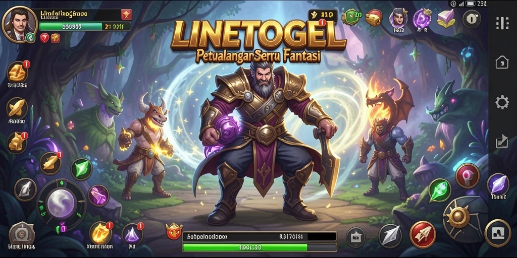 Tampilan gameplay seru di LINETOGEL dengan berbagai petualangan menarik.