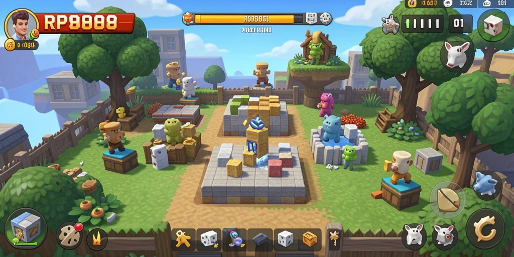Tampilan menarik dari gameplay RP8888 yang penuh tantangan.