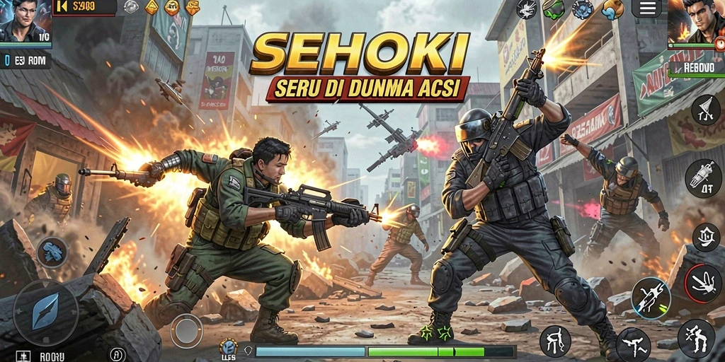 Screenshot SEHOKI menampilkan pertarungan mendebarkan dan grafis yang menawan.